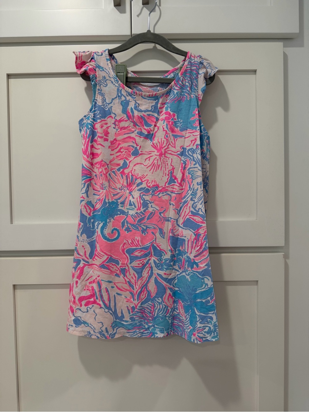Lilly Pulitzer girl Pink & Blue Floral dress
